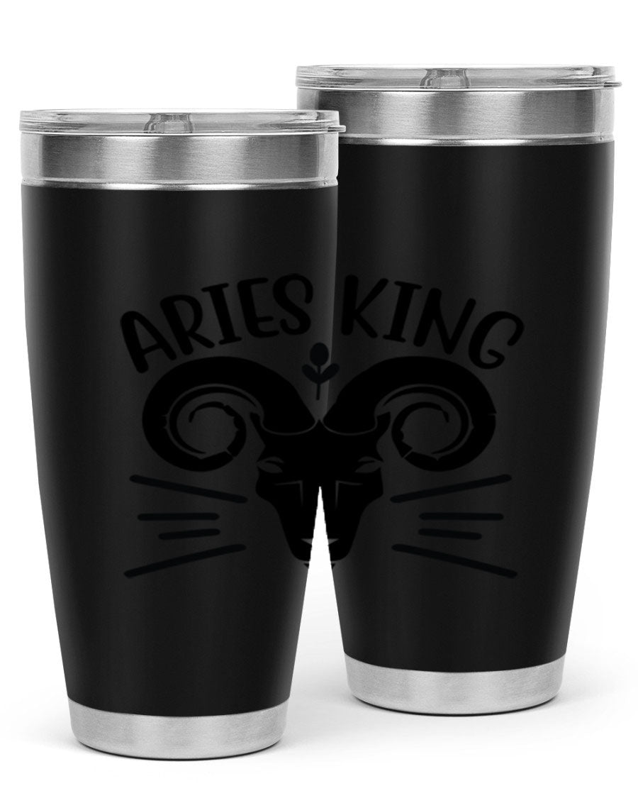 Aries King 109# Tumbler, a stylish 20oz double wall vacuum stainless steel tumbler with a copper lining and a drink-thru lid.