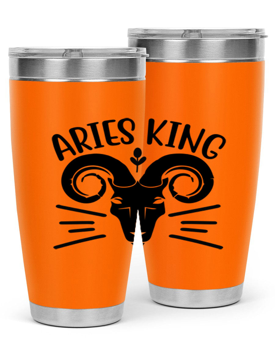Aries King 109# Tumbler, a stylish 20oz double wall vacuum stainless steel tumbler with a copper lining and a drink-thru lid.