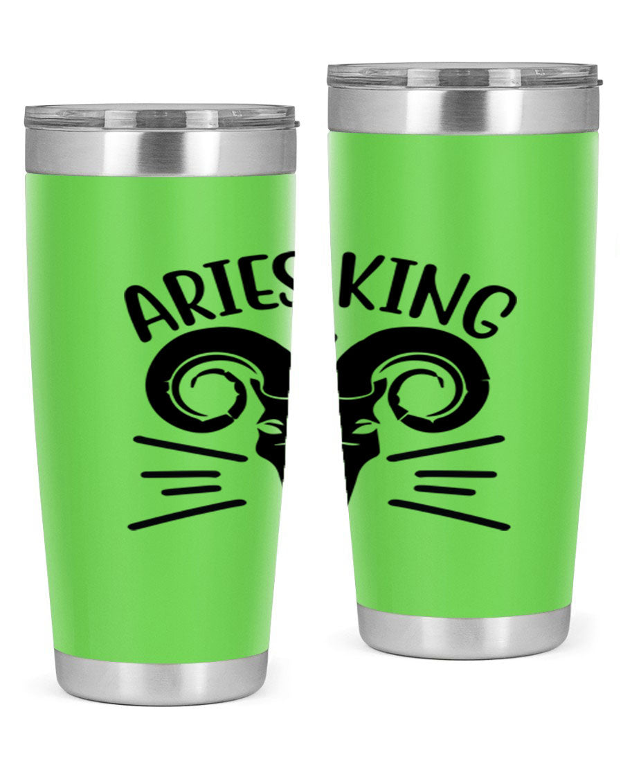 Aries King 109# Tumbler, a stylish 20oz double wall vacuum stainless steel tumbler with a copper lining and a drink-thru lid.