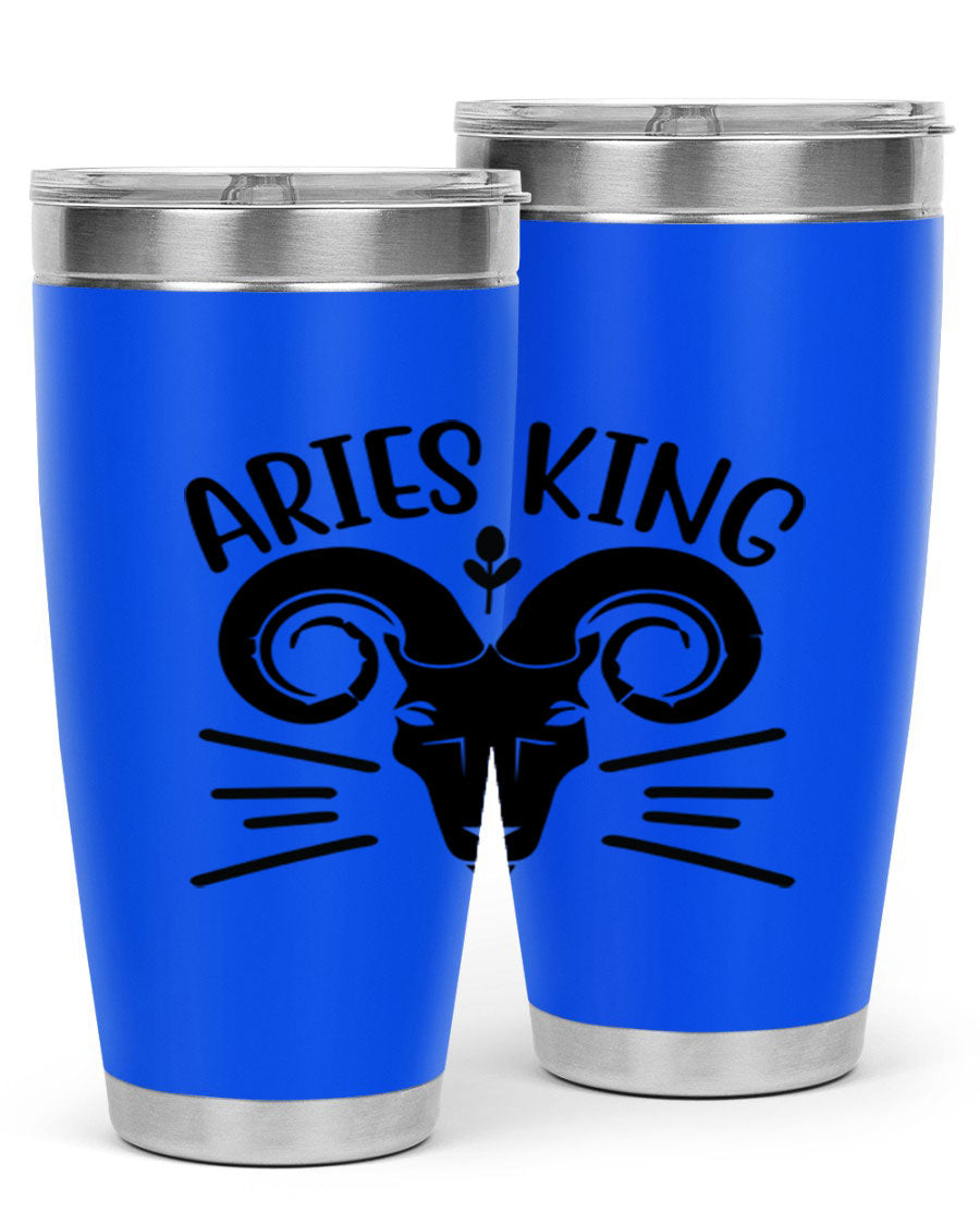 Aries King 109# Tumbler, a stylish 20oz double wall vacuum stainless steel tumbler with a copper lining and a drink-thru lid.