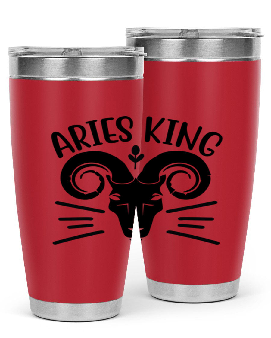 Aries King 109# Tumbler, a stylish 20oz double wall vacuum stainless steel tumbler with a copper lining and a drink-thru lid.