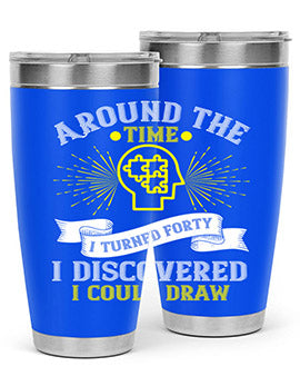 Stylish 20oz and 30oz stainless steel tumblers with unique designs, perfect for hot and cold beverages.