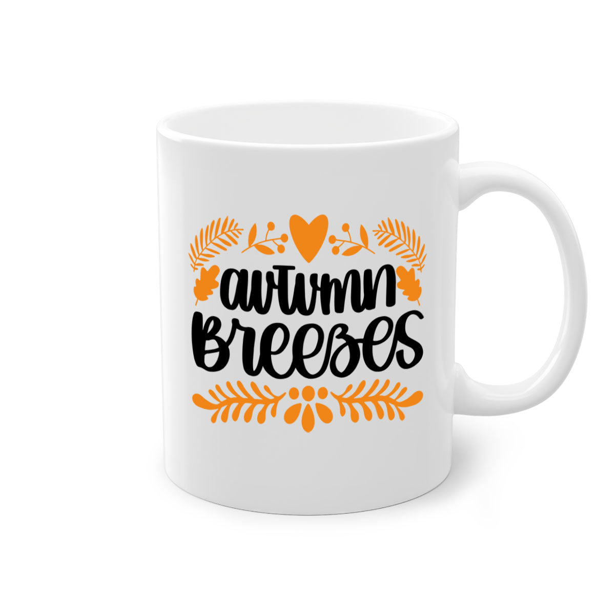 Autumn Breezes 474# Mug featuring a two-tone design with a colored handle and glossy finish, available in multiple colors.