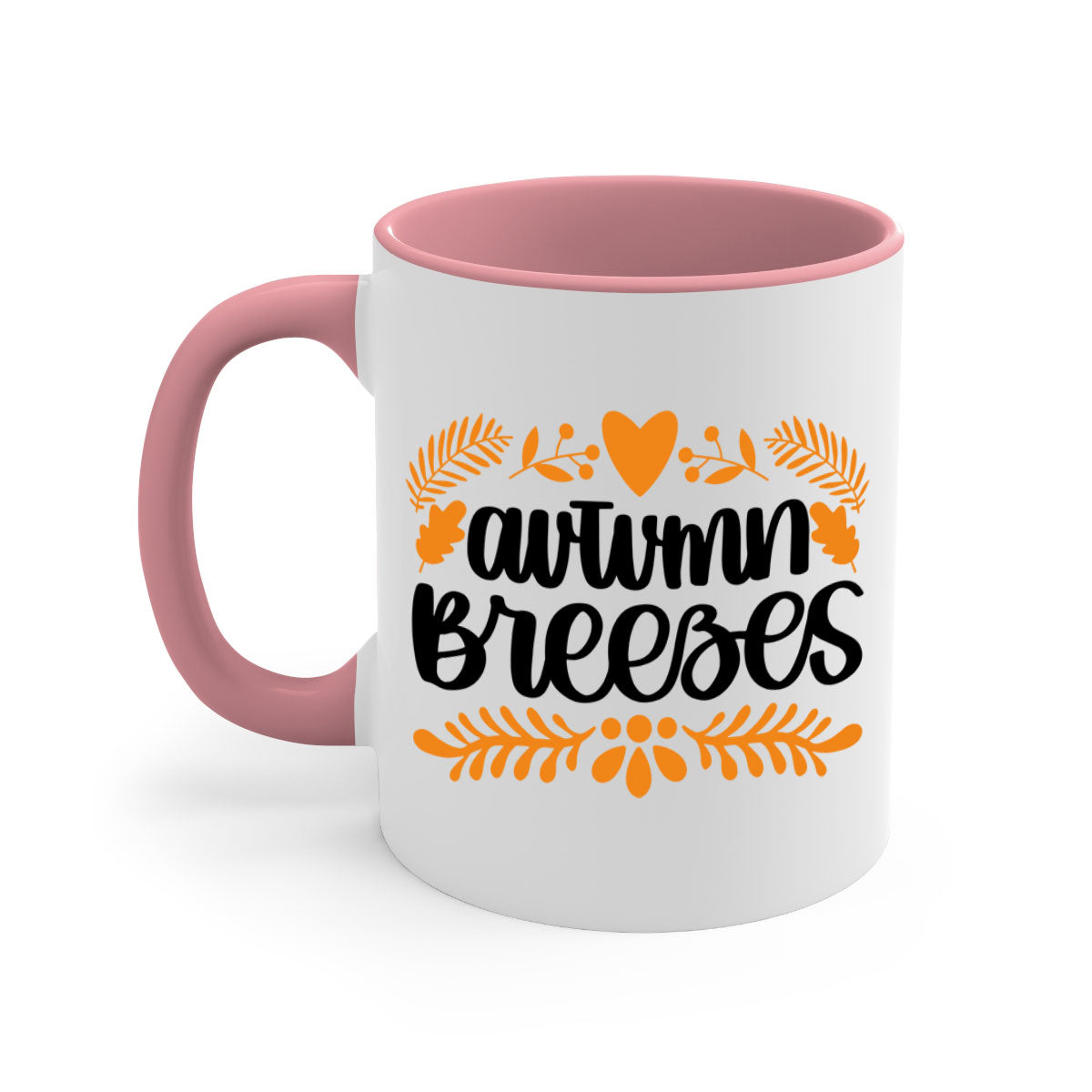 Autumn Breezes 474# Mug featuring a two-tone design with a colored handle and glossy finish, available in multiple colors.