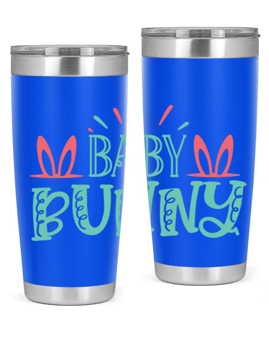 Baby Bunn 121# Easter Tumbler in 20oz and 30oz sizes, featuring double wall vacuum insulation and a stylish design.