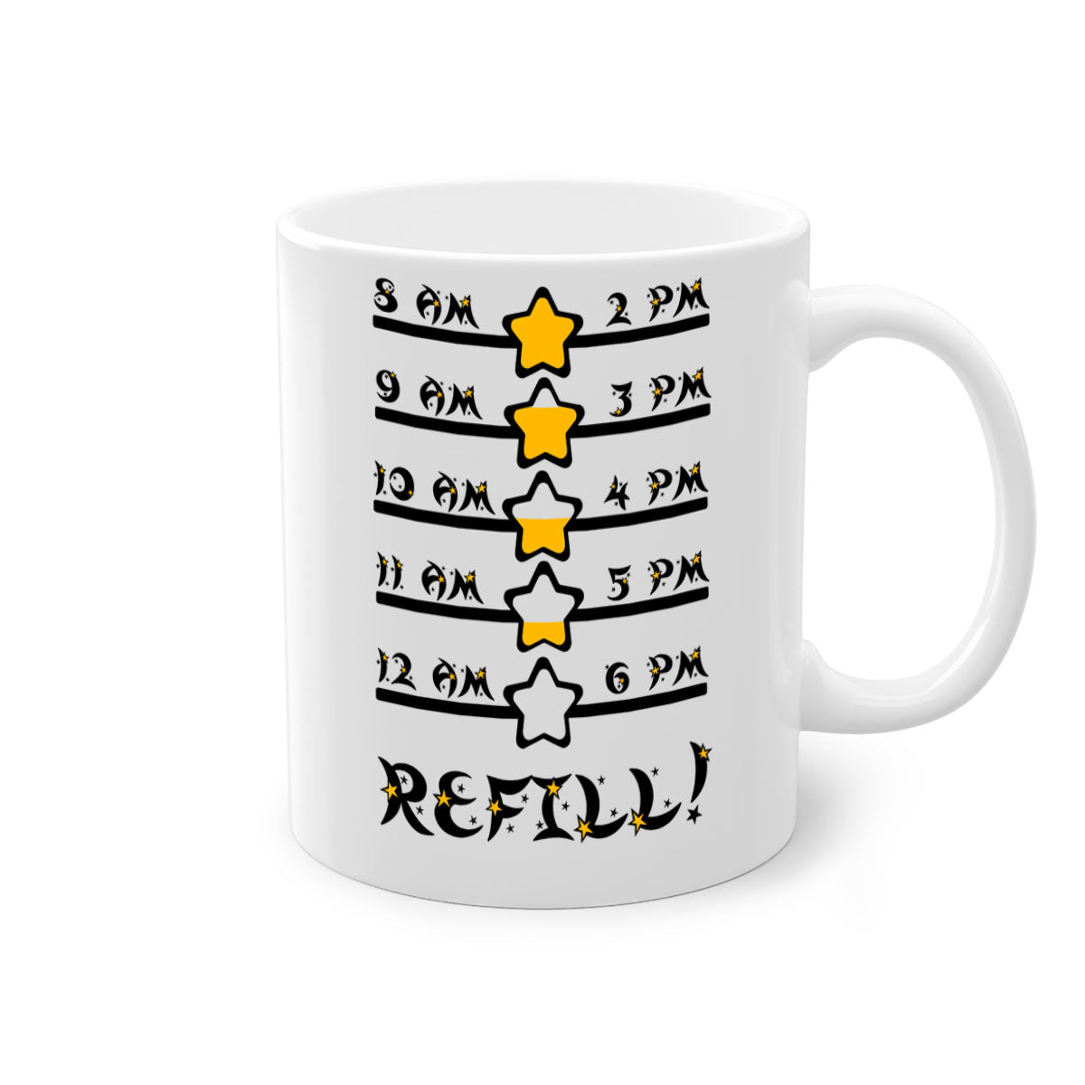 Back 272# Mug featuring a glossy finish with a colored handle and interior, available in multiple colors and sizes.