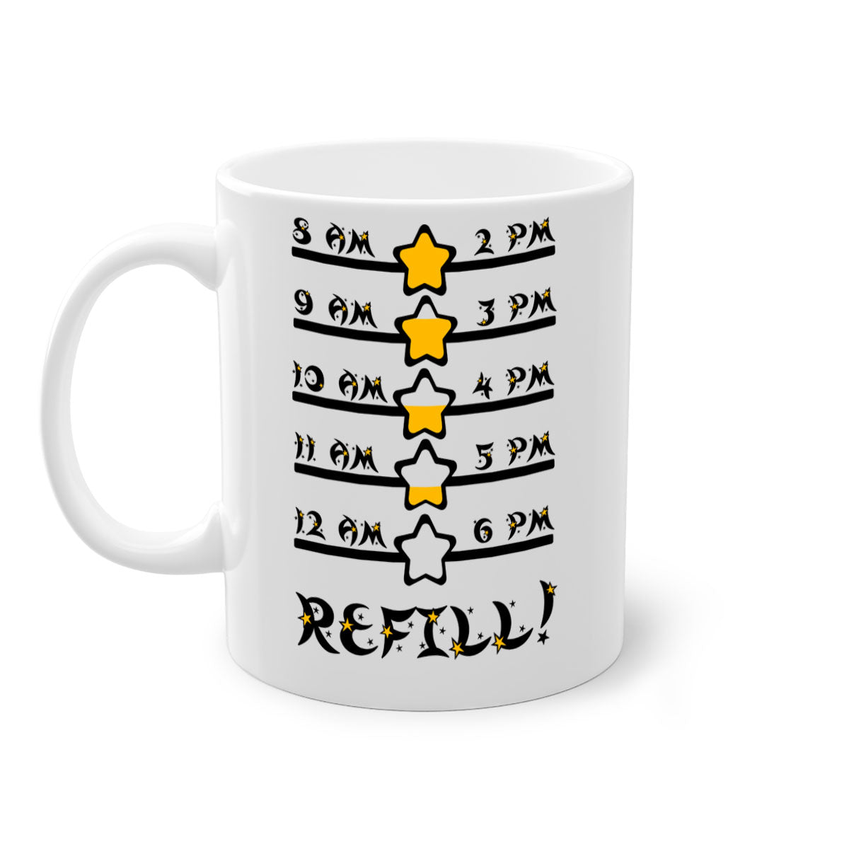 Back 272# Mug featuring a glossy finish with a colored handle and interior, available in multiple colors and sizes.