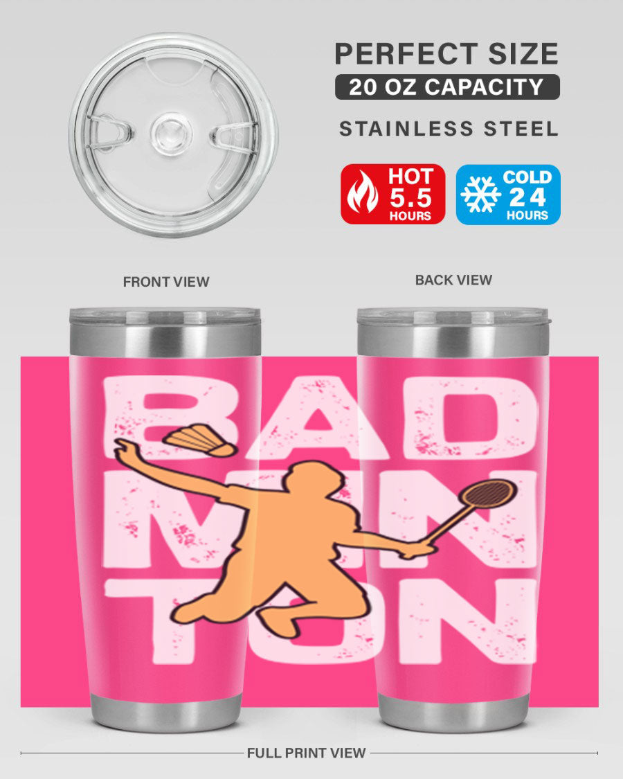 Bad 1452# 20oz stainless steel tumbler with copper lining and drink-thru lid, perfect for hot and cold beverages.