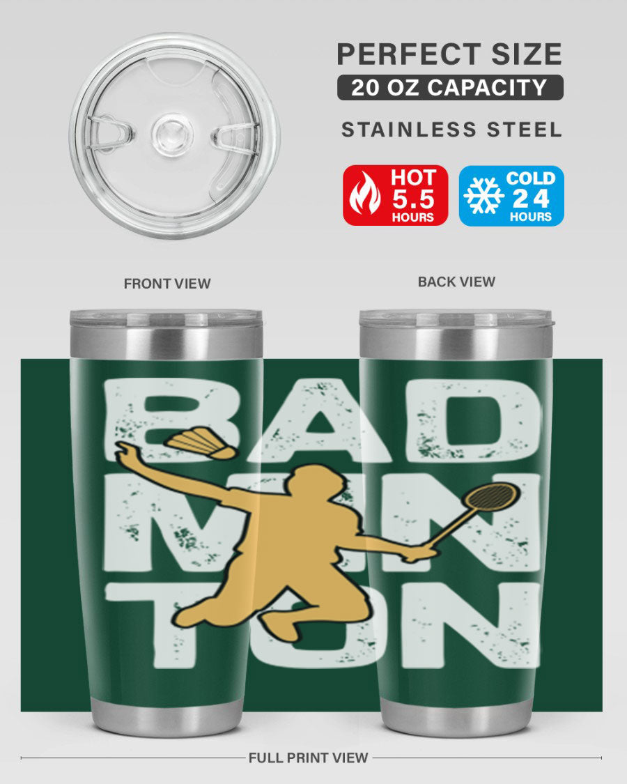 Bad 1452# 20oz stainless steel tumbler with copper lining and drink-thru lid, perfect for hot and cold beverages.