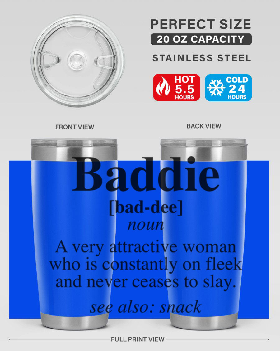 Baddie definition 269# cotton tank top featuring a stylish design in black words and phrases, perfect for casual wear.