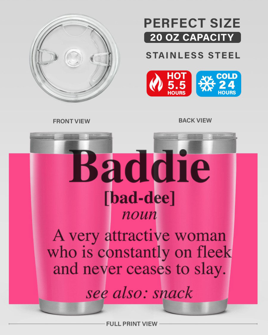 Baddie definition 269# cotton tank top featuring a stylish design in black words and phrases, perfect for casual wear.