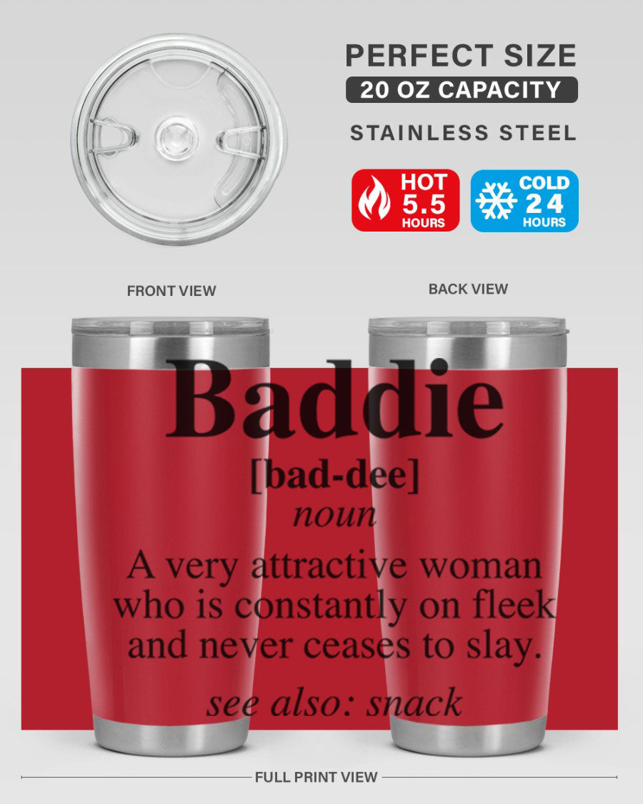 Baddie definition 269# cotton tank top featuring a stylish design in black words and phrases, perfect for casual wear.