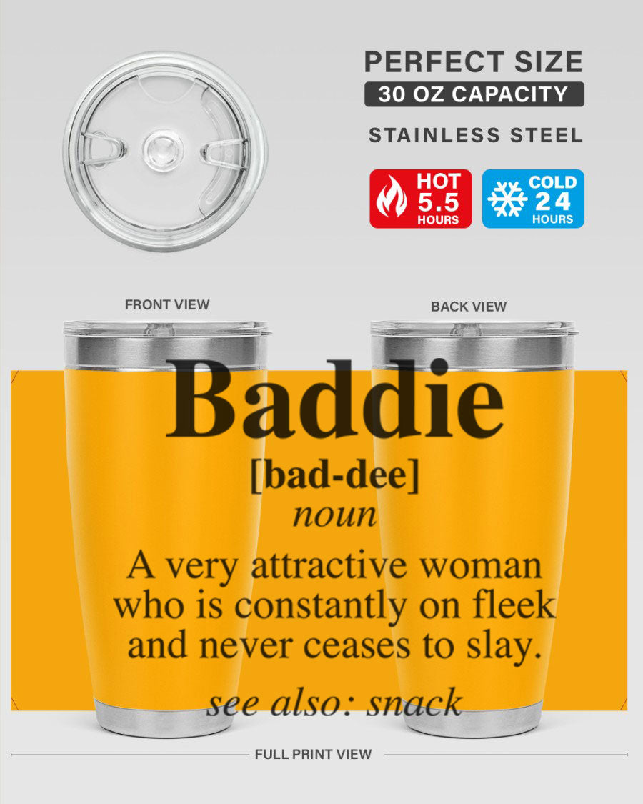 Baddie definition 269# cotton tank top featuring a stylish design in black words and phrases, perfect for casual wear.