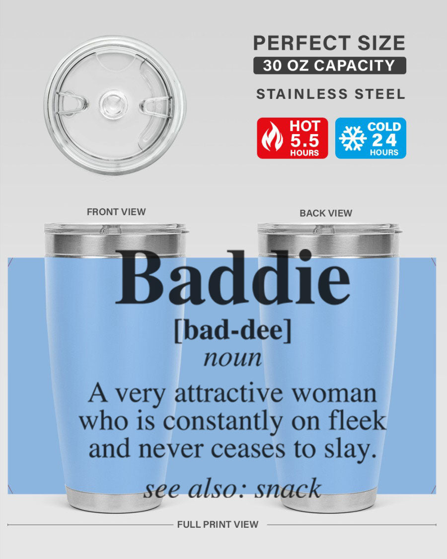 Baddie definition 269# cotton tank top featuring a stylish design in black words and phrases, perfect for casual wear.