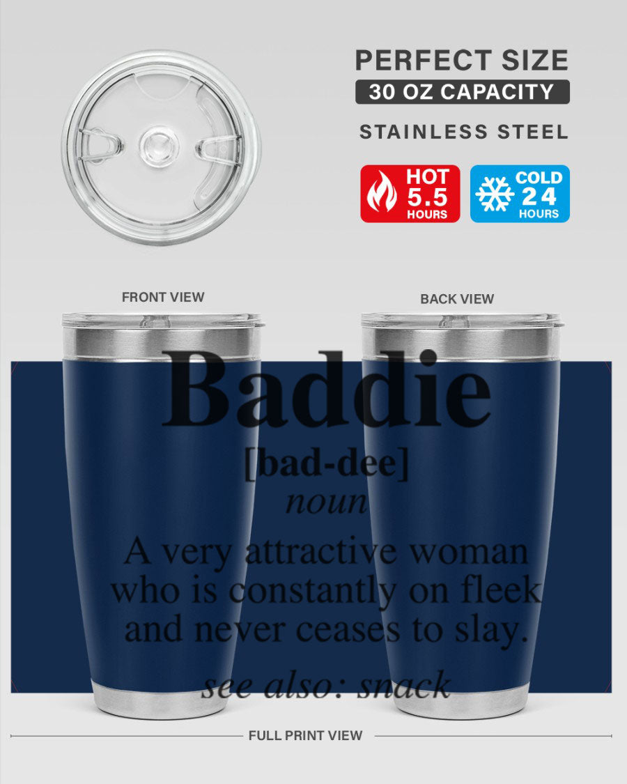 Baddie definition 269# cotton tank top featuring a stylish design in black words and phrases, perfect for casual wear.