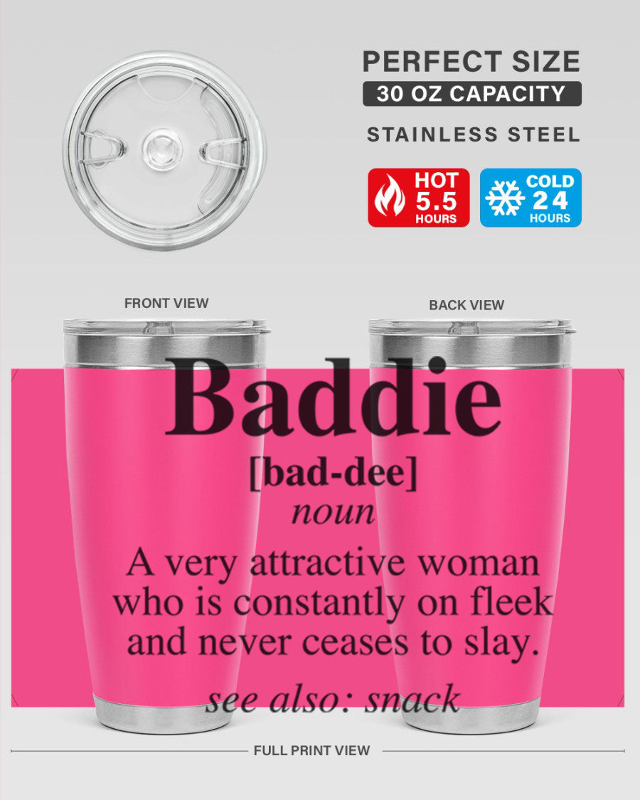 Baddie definition 269# cotton tank top featuring a stylish design in black words and phrases, perfect for casual wear.