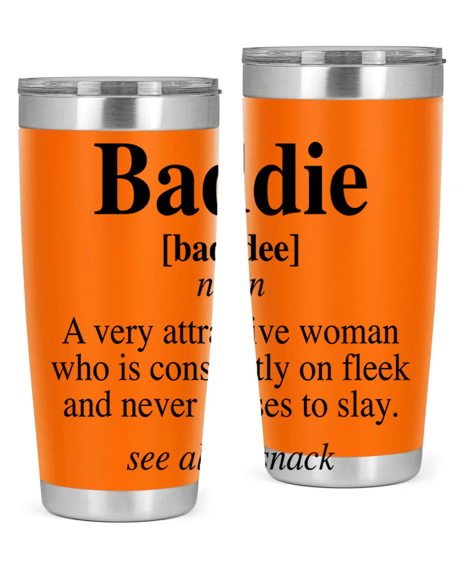 Baddie definition 270# cotton tank top featuring bold black words and phrases, perfect for casual wear.