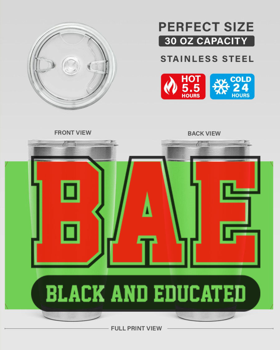 BAE Black and Educated Cotton Tank top featuring a bold design, made from soft and breathable cotton fabric.