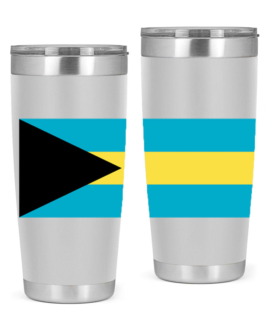Bahamas 186# Tumbler in 20oz and 30oz sizes, showcasing double wall vacuum stainless steel design with vibrant colors.