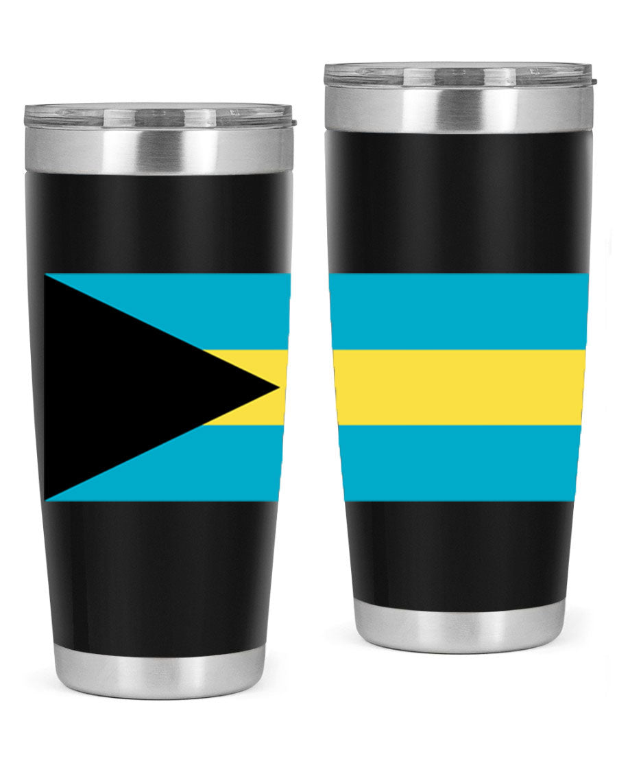 Bahamas 186# Tumbler in 20oz and 30oz sizes, showcasing double wall vacuum stainless steel design with vibrant colors.