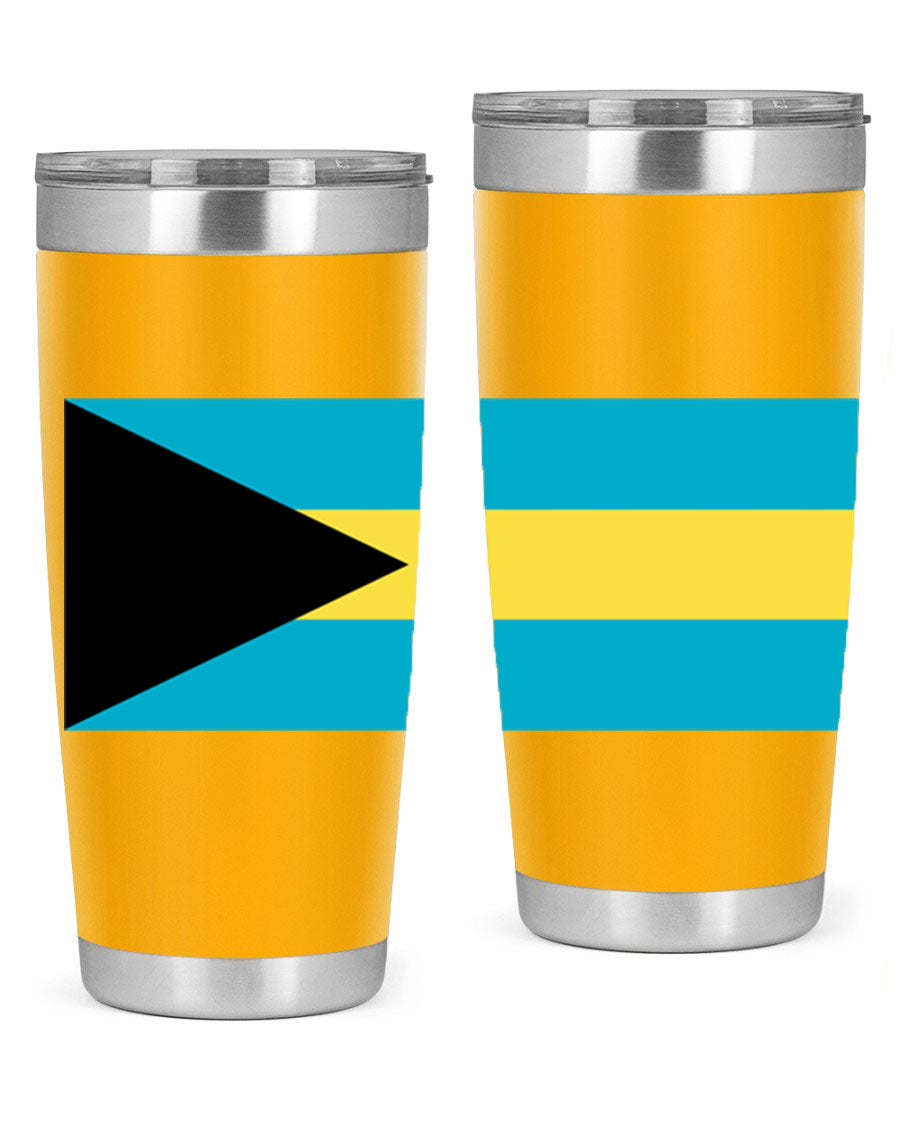 Bahamas 186# Tumbler in 20oz and 30oz sizes, showcasing double wall vacuum stainless steel design with vibrant colors.