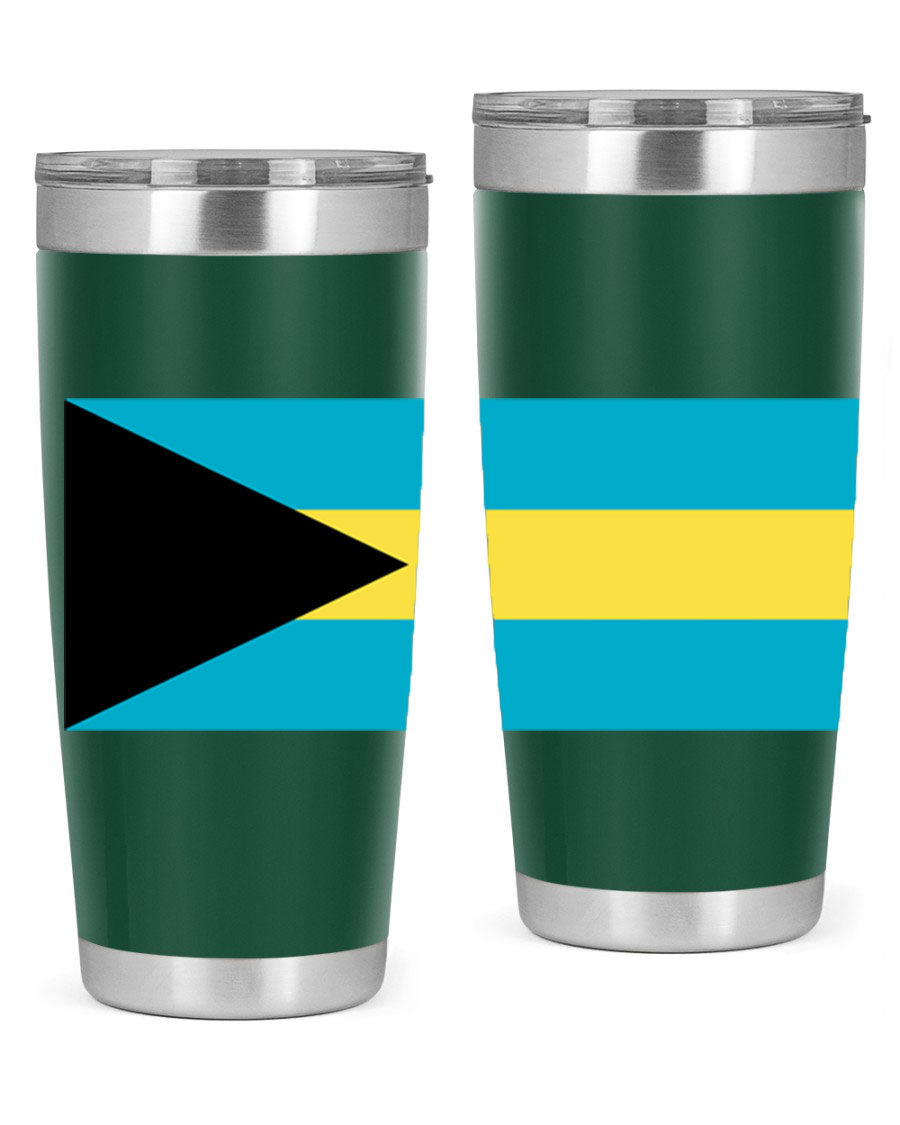 Bahamas 186# Tumbler in 20oz and 30oz sizes, showcasing double wall vacuum stainless steel design with vibrant colors.