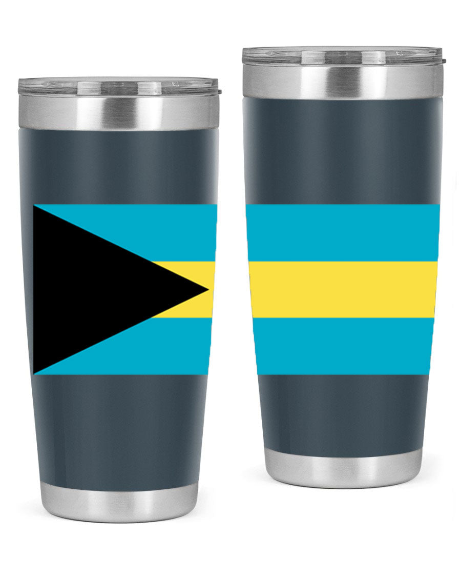 Bahamas 186# Tumbler in 20oz and 30oz sizes, showcasing double wall vacuum stainless steel design with vibrant colors.
