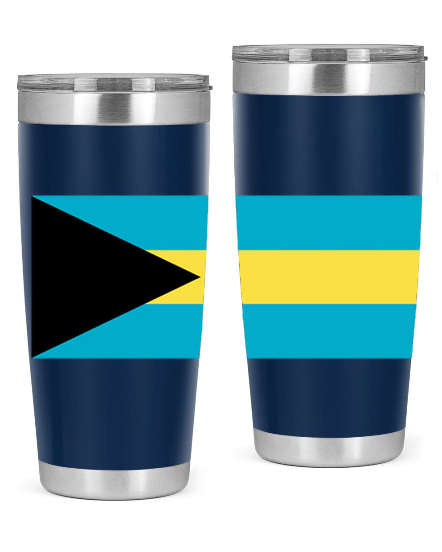 Bahamas 186# Tumbler in 20oz and 30oz sizes, showcasing double wall vacuum stainless steel design with vibrant colors.
