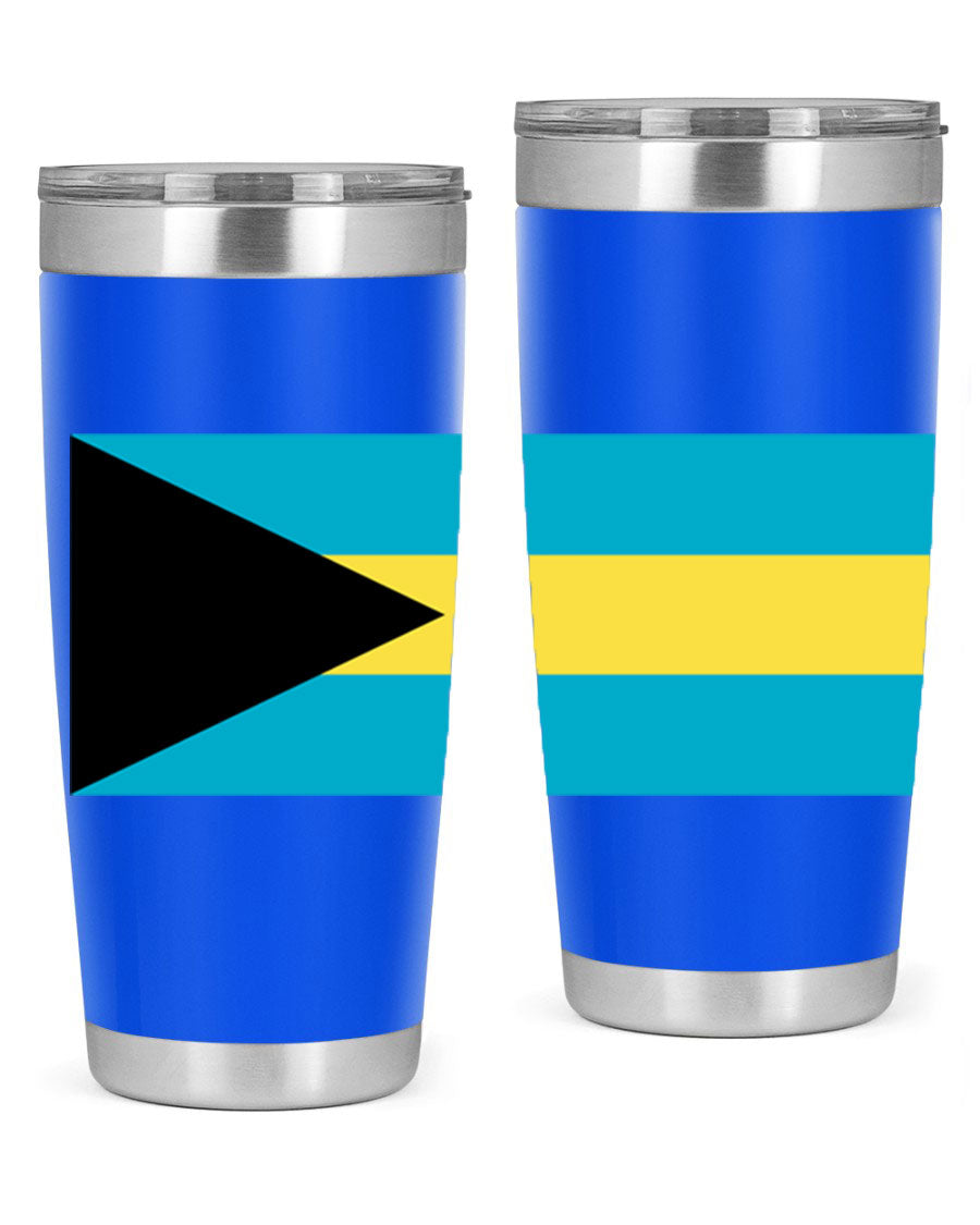 Bahamas 186# Tumbler in 20oz and 30oz sizes, showcasing double wall vacuum stainless steel design with vibrant colors.