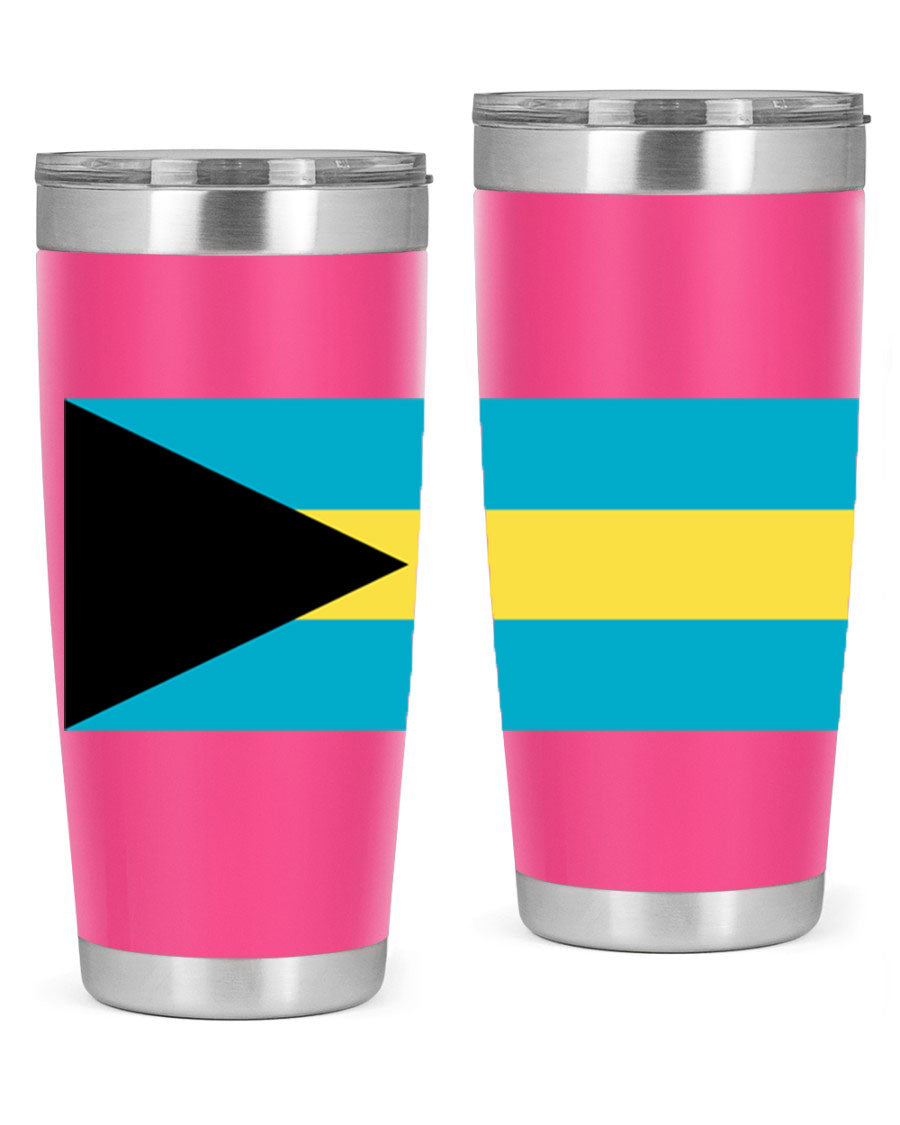 Bahamas 186# Tumbler in 20oz and 30oz sizes, showcasing double wall vacuum stainless steel design with vibrant colors.