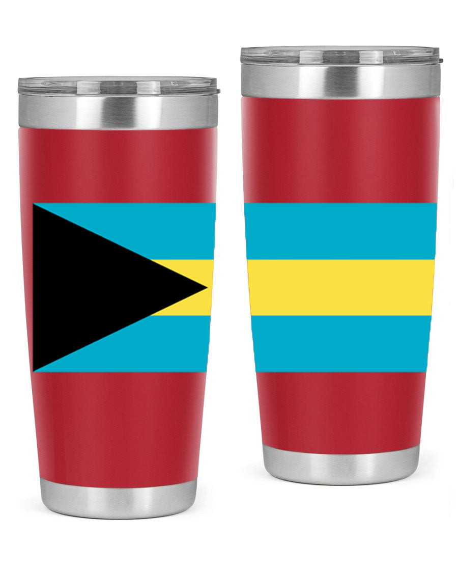 Bahamas 186# Tumbler in 20oz and 30oz sizes, showcasing double wall vacuum stainless steel design with vibrant colors.