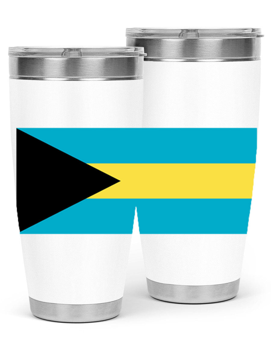 Bahamas 186# Tumbler in 20oz and 30oz sizes, showcasing double wall vacuum stainless steel design with vibrant colors.