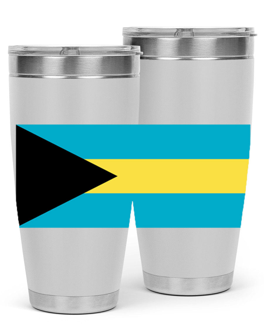 Bahamas 186# Tumbler in 20oz and 30oz sizes, showcasing double wall vacuum stainless steel design with vibrant colors.