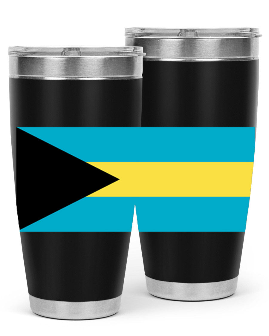 Bahamas 186# Tumbler in 20oz and 30oz sizes, showcasing double wall vacuum stainless steel design with vibrant colors.