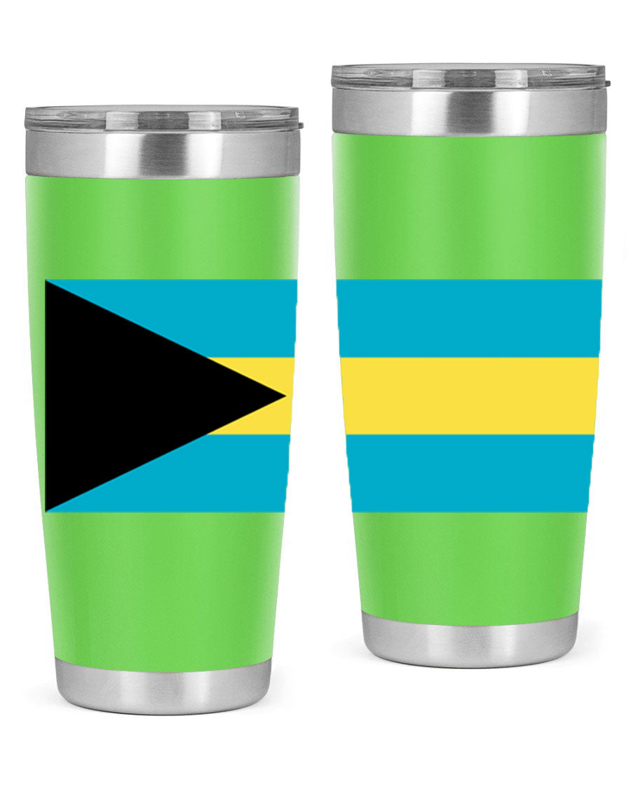Bahamas 186# Tumbler in 20oz and 30oz sizes, showcasing double wall vacuum stainless steel design with vibrant colors.
