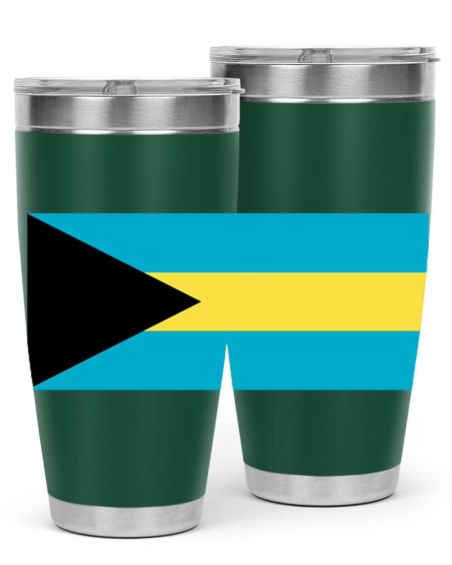 Bahamas 186# Tumbler in 20oz and 30oz sizes, showcasing double wall vacuum stainless steel design with vibrant colors.