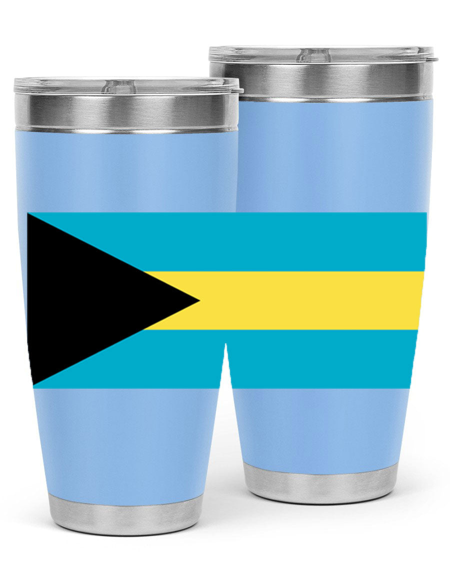 Bahamas 186# Tumbler in 20oz and 30oz sizes, showcasing double wall vacuum stainless steel design with vibrant colors.
