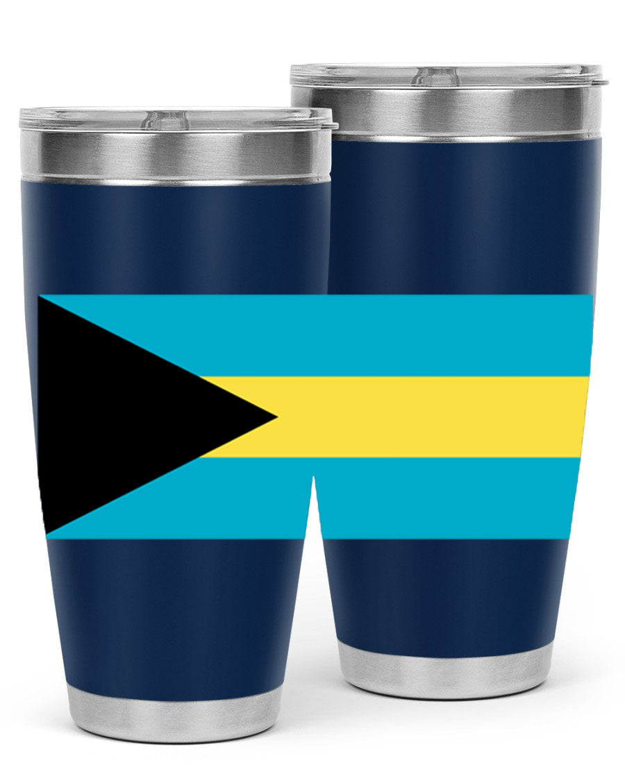 Bahamas 186# Tumbler in 20oz and 30oz sizes, showcasing double wall vacuum stainless steel design with vibrant colors.