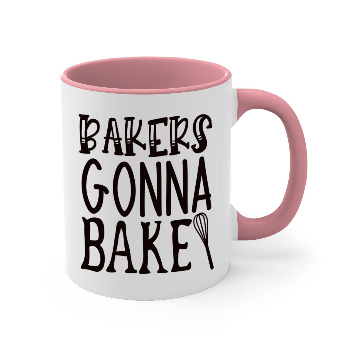 Bakers Gonna Bake 57# kitchen mug with colorful handle and glossy finish, perfect for coffee and tea lovers.