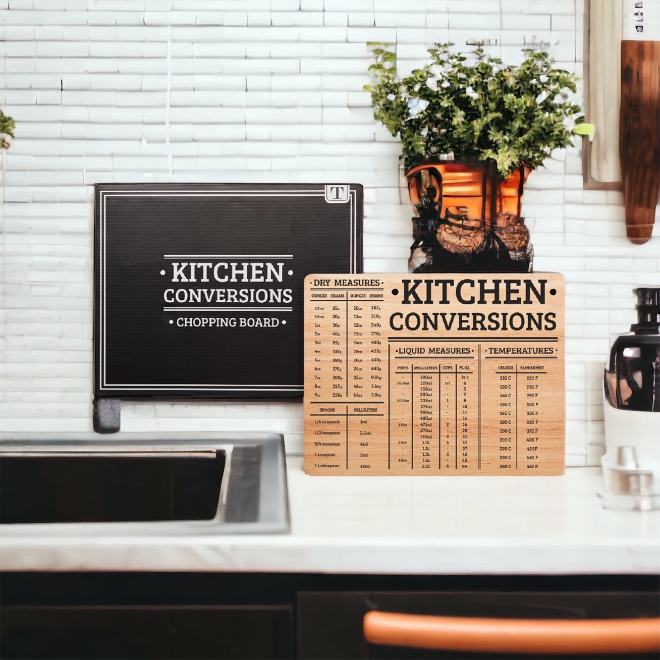 Bamboo Conversions 12.75x10" kitchen decor and cutting board, showcasing its dual functionality and natural bamboo finish.