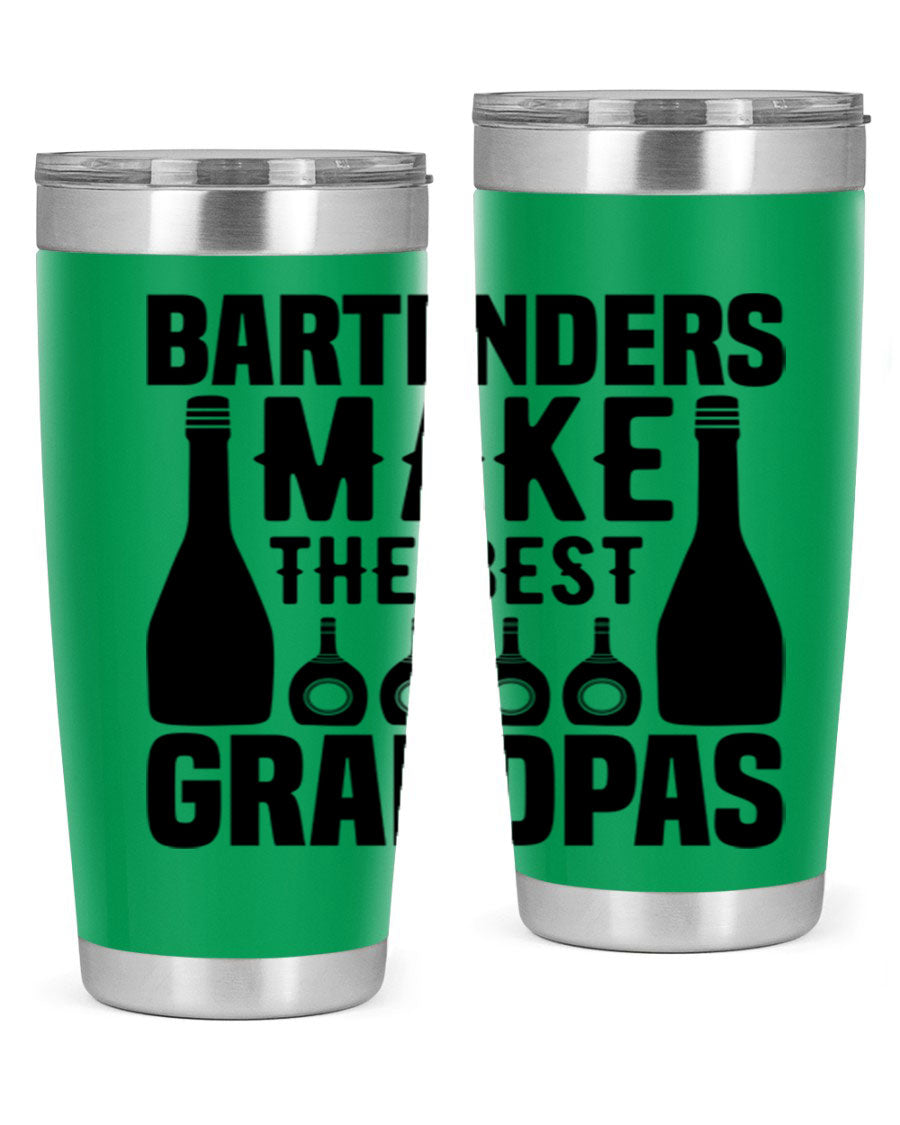 Bartenders make The best Style 6# 20oz tumbler in stainless steel with a copper lining, featuring a drink-thru lid.