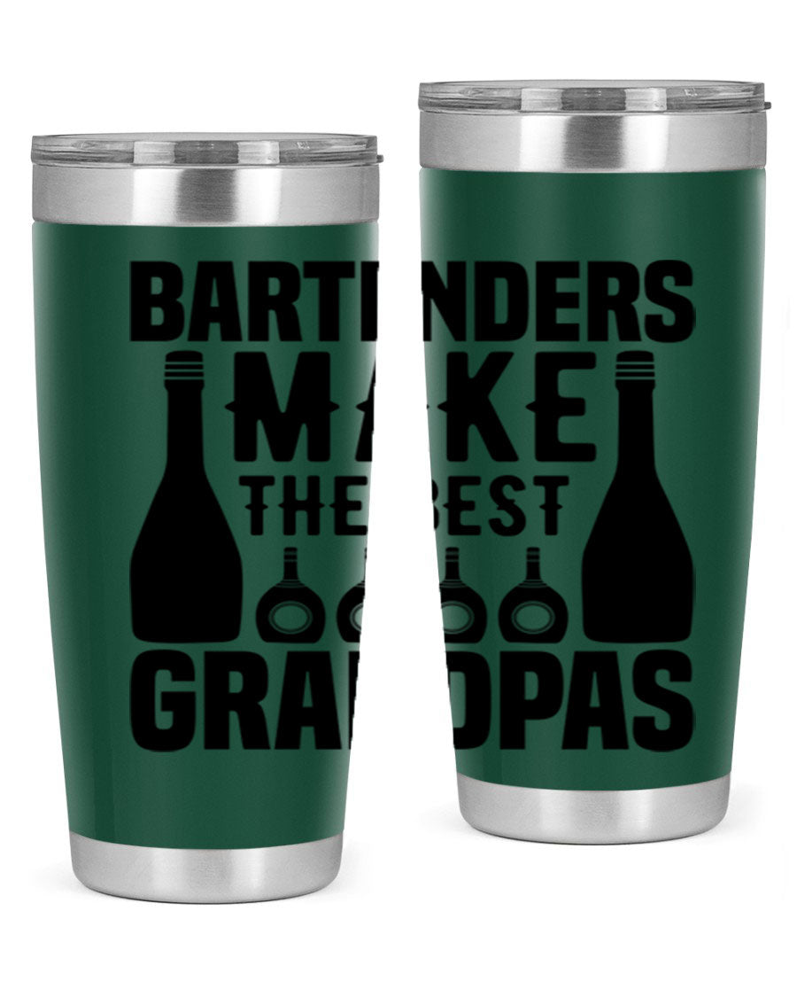 Bartenders make The best Style 6# 20oz tumbler in stainless steel with a copper lining, featuring a drink-thru lid.
