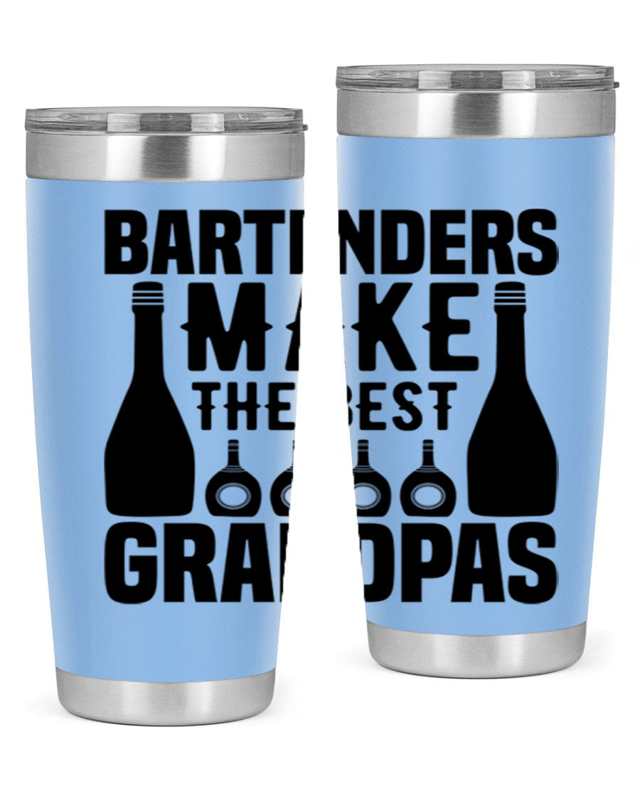 Bartenders make The best Style 6# 20oz tumbler in stainless steel with a copper lining, featuring a drink-thru lid.