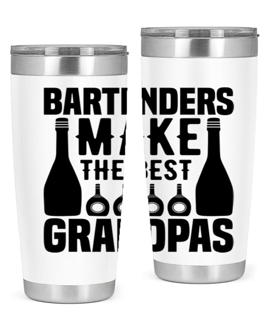 Bartenders make The best Style 6# 20oz tumbler in stainless steel with a copper lining, featuring a drink-thru lid.