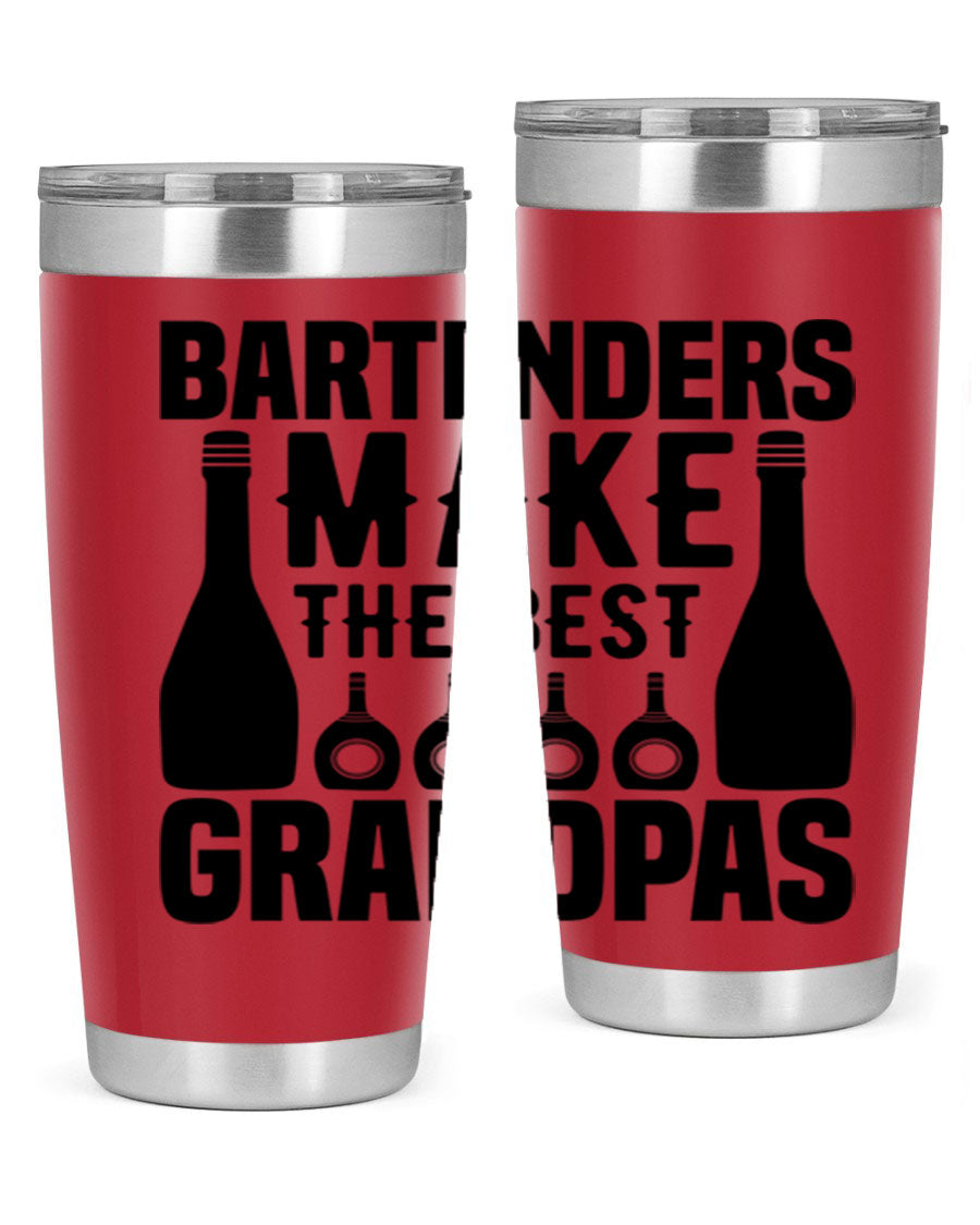 Bartenders make The best Style 6# 20oz tumbler in stainless steel with a copper lining, featuring a drink-thru lid.