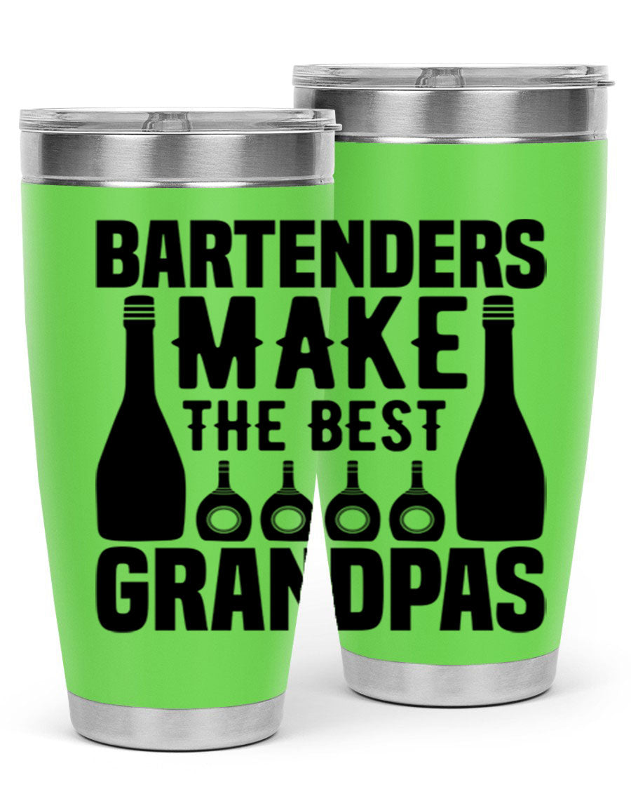 Bartenders make The best Style 6# 20oz tumbler in stainless steel with a copper lining, featuring a drink-thru lid.