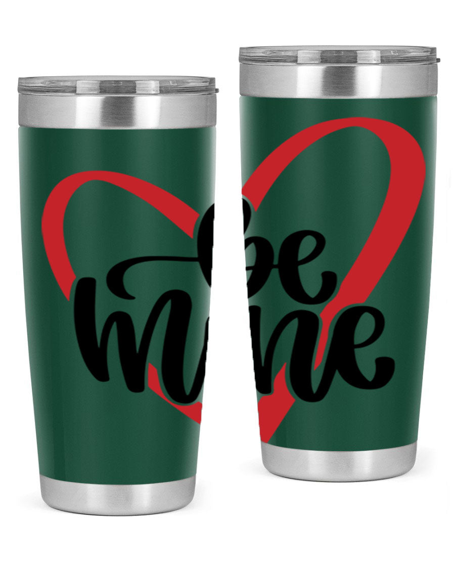 Be Mine 29# Valentine's Day Tumbler in stainless steel with a stylish design, perfect for hot and cold beverages.