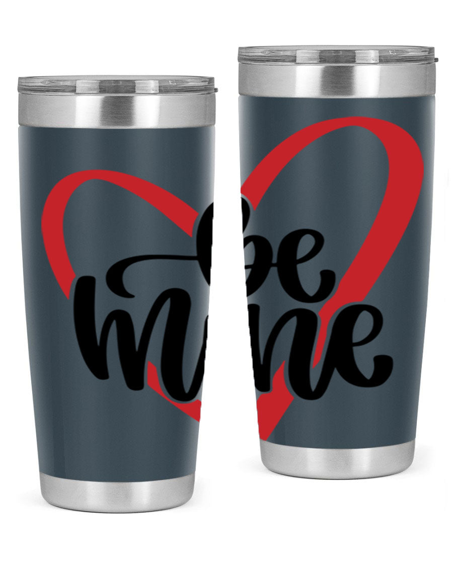 Be Mine 29# Valentine's Day Tumbler in stainless steel with a stylish design, perfect for hot and cold beverages.