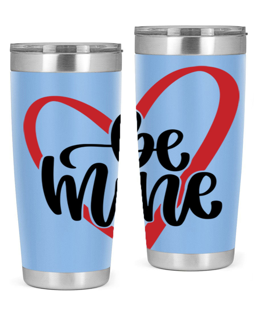 Be Mine 29# Valentine's Day Tumbler in stainless steel with a stylish design, perfect for hot and cold beverages.
