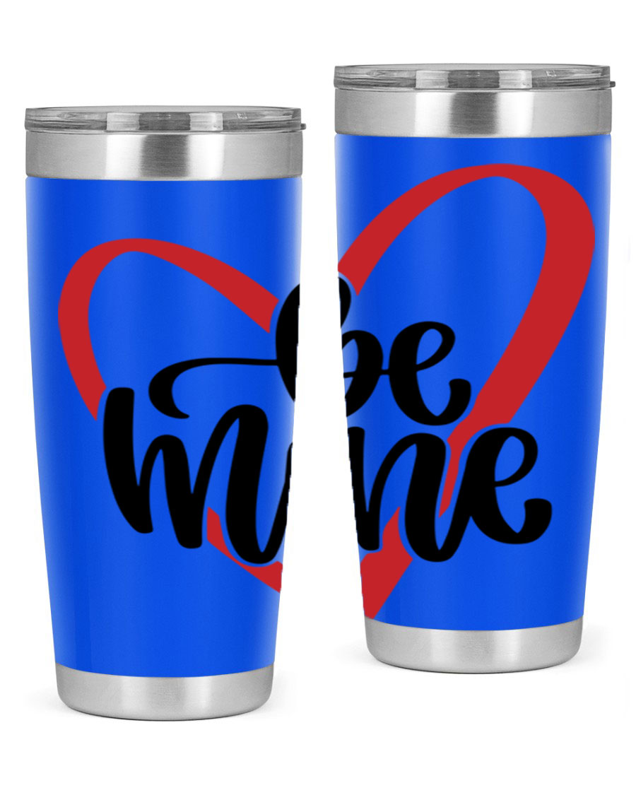 Be Mine 29# Valentine's Day Tumbler in stainless steel with a stylish design, perfect for hot and cold beverages.